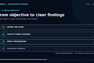 conduct osint research and public digital footprint analsis