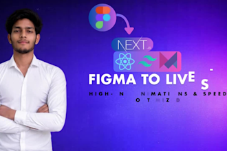 convert figma to reactjs or nextjs website