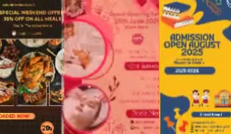 create promotional flyer and poster for business or brand