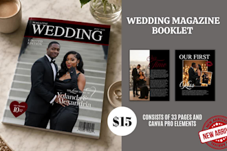 design your wedding newspaper cover
