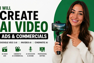 create google veo 3 ai, ai video ads, cinematic ai commercial, invideo ai