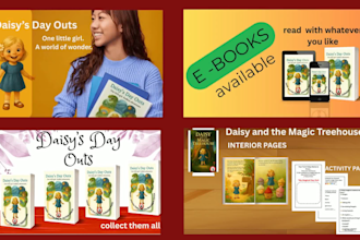 design childrens book illustrations covers coloring books and KDP a  content