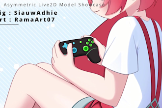 make asymmetric live2d model
