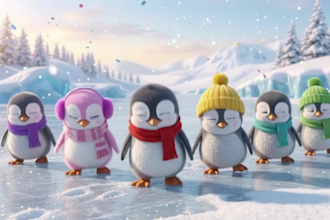 create a cute 3d animated kids music video with fun dancing characters