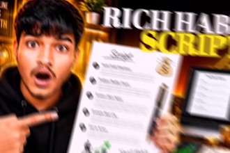 write viral youtube script for motivation and finance niche