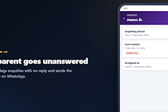 build a school admission and enrollment management app