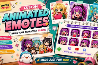 draw twitch emotes animated emotes discord emotes vtuber emotes chibi emotes