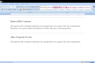 do fast and accurate PDF to word typing
