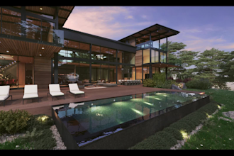 create realistic aerial view renderings