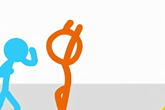 quality 2d stickman animation video, product explainer video stickman animation