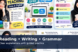teach urdu english online with easy and practical lesson
