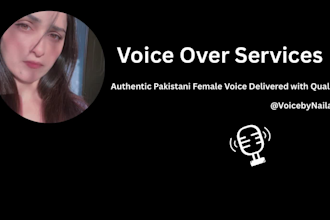 record a professional female urdu and hindi voice over
