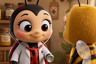 create ai dynamic 3d kids animation nursery rhyme videos