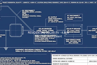 draw solar single line diagram sld for permit design