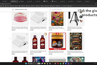 do professional ebay product listings manually