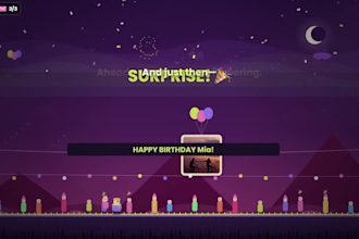 create a personalized pixel art web game as a gift