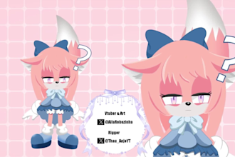 draw your live2d vtuber sonic model