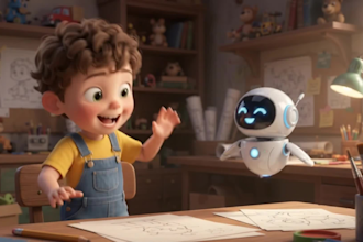 create 3d ai cartoon video animation for youtube