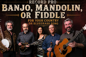 record pro banjo, mandolin, or fiddle for your country or bluegrass song