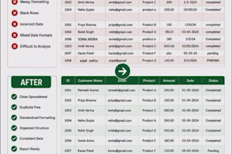 remove duplicates and clean up excel spreadsheets