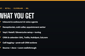 build ai voice agent, ai calling agent and ai receptionist with vapi