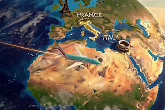 3d ai map animation google map travel routes location for youtube  documentaries