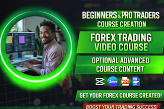 create forex trading video course with PPT slides for beginners and pros