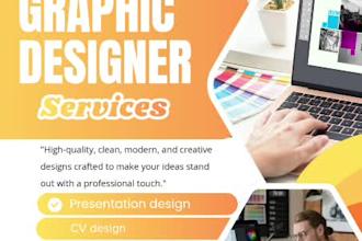 design a professional modern poster for your business