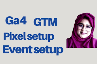 fix and setup google analytics 4, ecommerce, event tracking