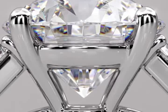 create custom engagement ring cad design and realistic 3d model and animation