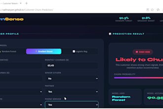 build a customer churn prediction ai dashboard with ml