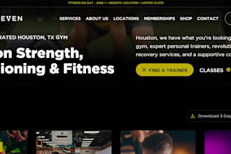 design fitness website, gym website and personal trainer website on wix studio