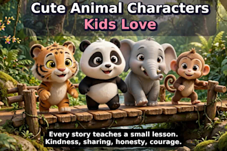 create 3d animated kids story videos and bedtime stories for youtube