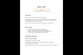 write, edit or rewrite your CV and resume professionally