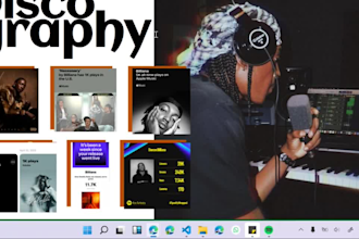 design an artist epk or a 2 page website for you