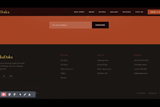 build restaurant website with appointment booking system