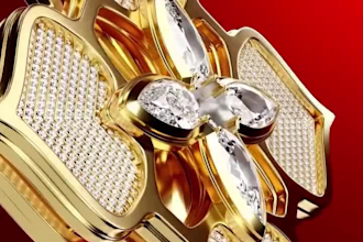 do 3d jewelry animation, 3d jewelry design, jewelry rendering, 3d cgi animation