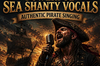 sing powerful, authentic sea shanties, irish celtic, pirate