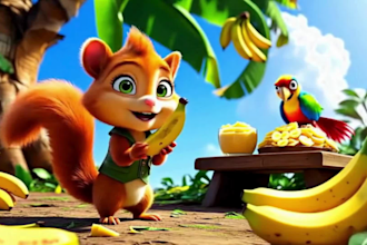 produce kids cartoon educational videos to earn 10k euro