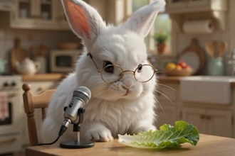 make funny talking ai bunny videos with realistic voices and lip sync