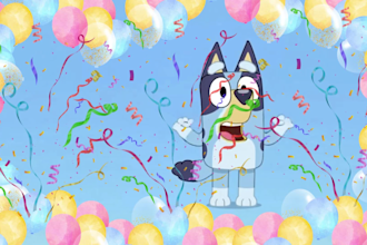 create a personalized bluey inspired birthday videos