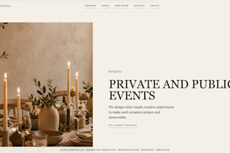design and develop a bespoke website for your design studio