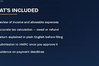 prepare and file your UK self assessment tax return for hmrc