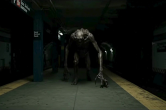 create a scary horror intro video with 3d monster animation