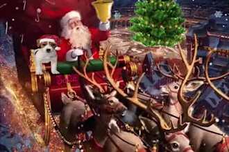 make ai 3d christmas animation, merry christmas video ads, christmas music video