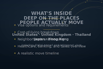 research your move abroad, visa options, cost of living, and relocation plan