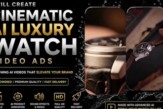 create cinematic ai luxury watch commercials and ai product video ads, watch ads