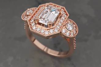 design 3d cad jewelry, engagement ring, couples ring, pendant in rhino3d, matrix