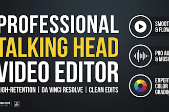 edit high retention talking head videos for businesses and consultants