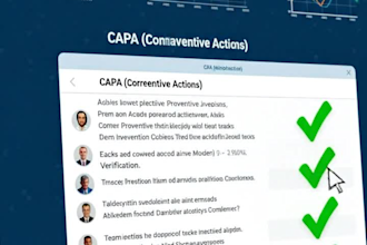 create a root cause analysis and corrective action report